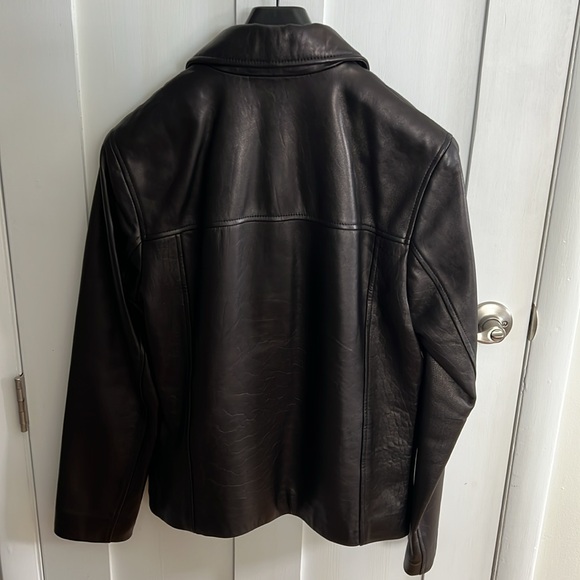 Cole Haan Men’s Small Leather Jacket - Picture 3 of 6